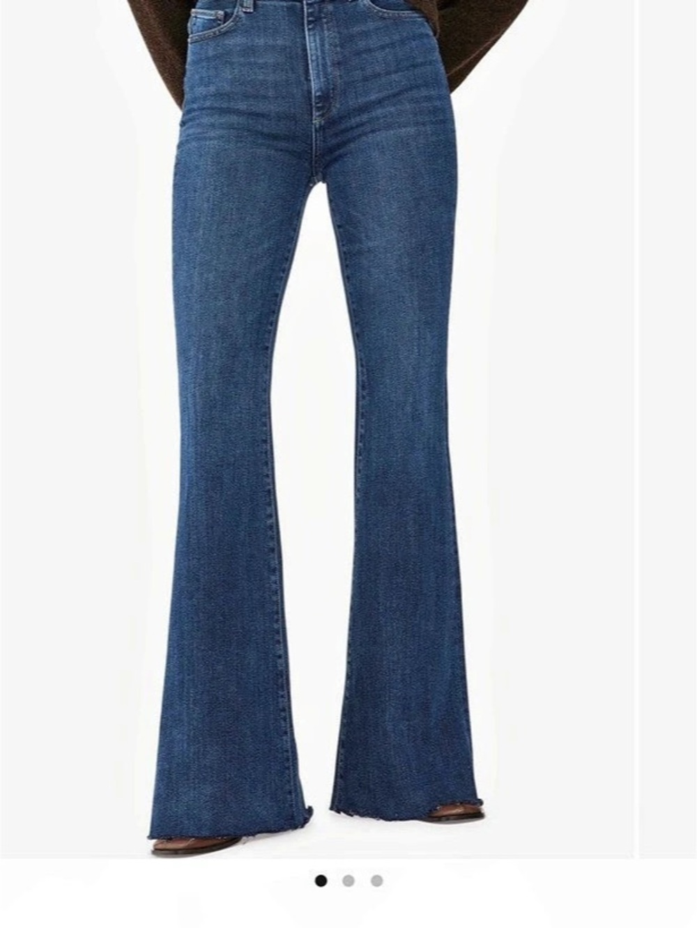 DL1961 Rachel Ultra High Rise Instasculpt Flare Jeans Blue Denim. Size 29
